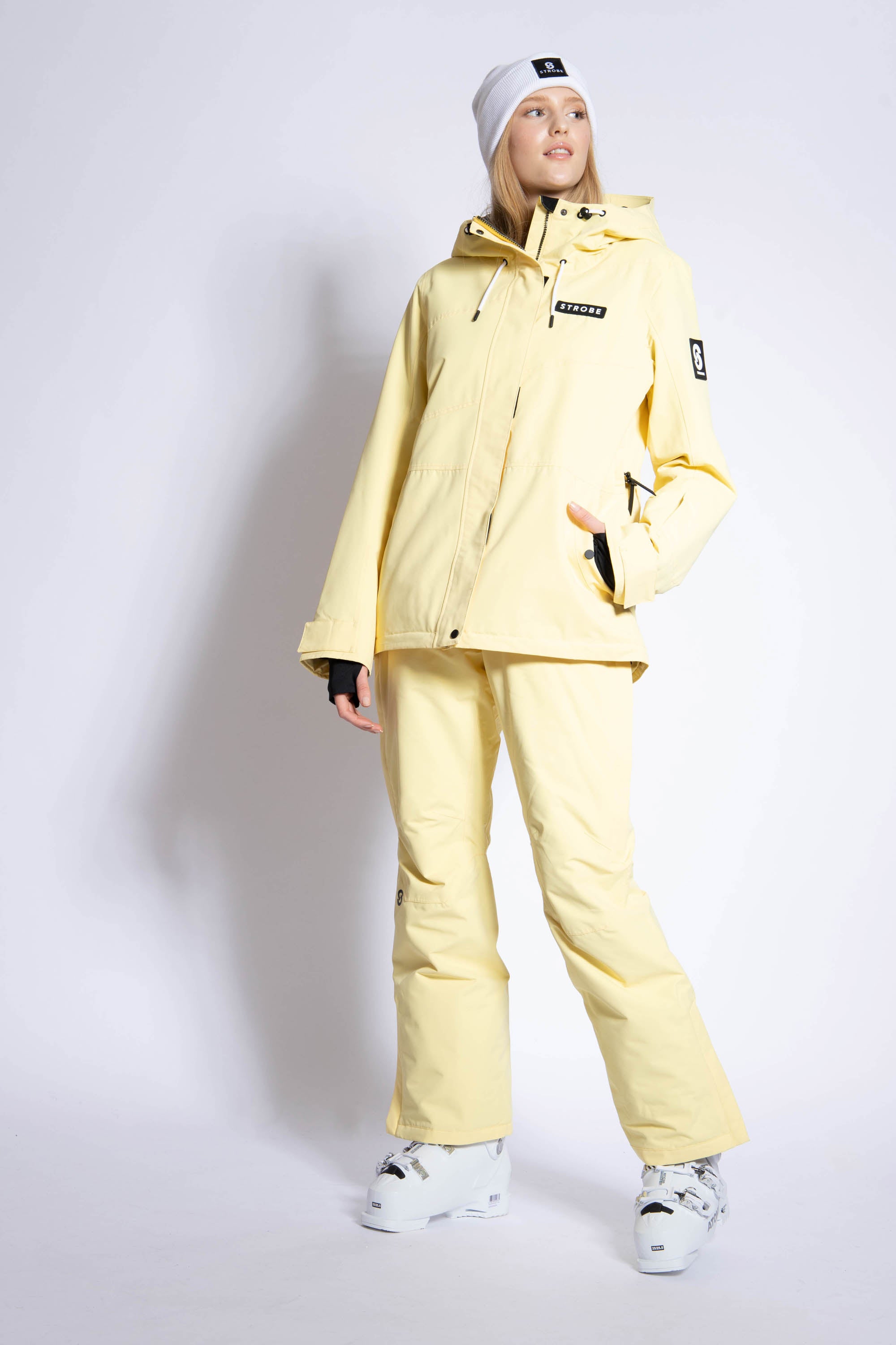 Aura Skijakke Lt Yellow - Kvinder